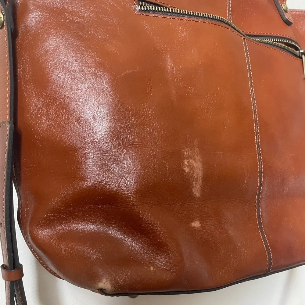 Patricia Nash⚡️XL Heritage Marseille Burnished Convertible Crossbody Tote - Picture 6 of 16